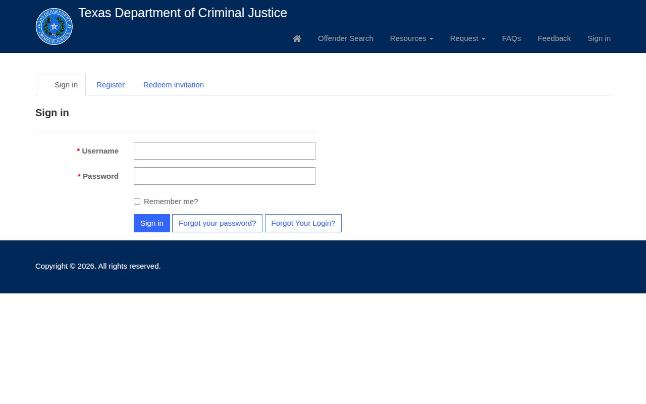TDCJ IVSS registration for Amarillo parole release notifications
